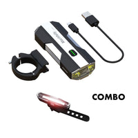 Cargar imagen en el visor de la galería, Luz Delantera y Trasera Recargable 1500 Lúmenes
