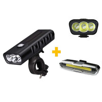 Cargar imagen en el visor de la galería, Luz Delantera y Trasera Recargable 3000 Lumen
