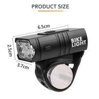 Cargar imagen en el visor de la galería, Luz Delantera Recargable 800 Lumen más Stop Trasero bicicleta
