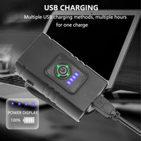 Cargar imagen en el visor de la galería, Luz Delantera Recargable 800 Lumen más Stop Trasero bicicleta
