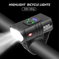 Cargar imagen en el visor de la galería, Luz Delantera Recargable 800 Lumen más Stop Trasero bicicleta
