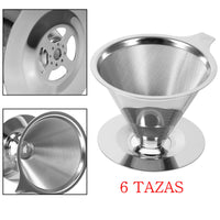 Cargar imagen en el visor de la galería, cono para extraer café método V60 para 6 tazas
