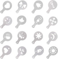 Cargar imagen en el visor de la galería, Plantillas Decorativas Para Capuchinos 16 Motivos Divertidos
