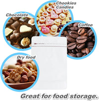 Cargar imagen en el visor de la galería, Empaques para Café Con Válvula Cierre Zipper x 50 Unidades Blanco
