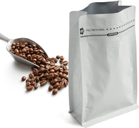 Cargar imagen en el visor de la galería, Empaques para Café Con Válvula Cierre Zipper x 50 Unidades Blanco
