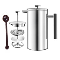 Cargar imagen en el visor de la galería, prensa francesa para preparar café, en acero inoxidable
