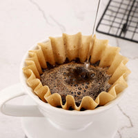 Cargar imagen en el visor de la galería, Filtro para método V60 Kalita Melita Valkyrja Dripper N1 color natural x100 Unidades
