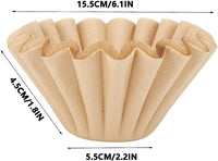 Cargar imagen en el visor de la galería, Filtro para método V60 Kalita Melita Valkyrja Dripper N1 color natural x100 Unidades
