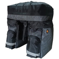 Cargar imagen en el visor de la galería, Alforja Para Bicicleta 60 Litros Capacidad Gris
