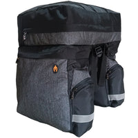 Cargar imagen en el visor de la galería, Alforja Para Bicicleta 60 Litros Capacidad Gris
