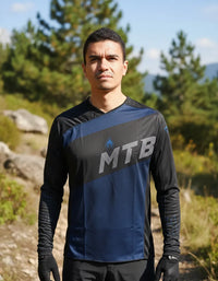 Cargar imagen en el visor de la galería, jersey buzo mtb ciclismo korintio azul
