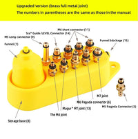 Cargar imagen en el visor de la galería, Kit Sangrado Frenos Hidráulicos Acoples y Adaptadores Bronce
