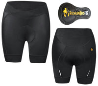 Cargar imagen en el visor de la galería, Licra corta con badana en gel | bicicletero para mujer korintio
