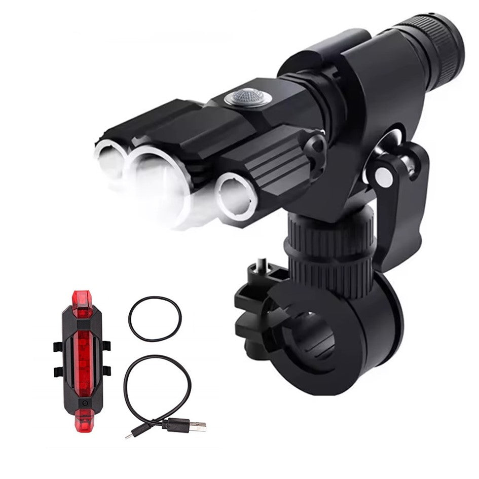 Linterna Táctica Bicicleta Luz 2200 Lum-reales Led