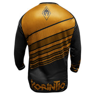 Cargar imagen en el visor de la galería, Jersey MTB Dryfit Negro/mostaza
