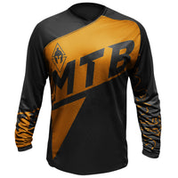 Cargar imagen en el visor de la galería, Jersey MTB Dryfit Negro/mostaza
