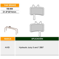 Cargar imagen en el visor de la galería, Pastillas Freno hidráulico compatible con AVID Juicy Clarks CMD-15
