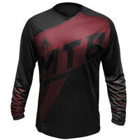 Cargar imagen en el visor de la galería, Jersey MTB Dryfit Negro/vinotinto
