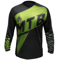 Cargar imagen en el visor de la galería, Jersey MTB Dryfit Negro/verde.
