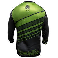 Cargar imagen en el visor de la galería, Jersey MTB Dryfit Negro/verde.
